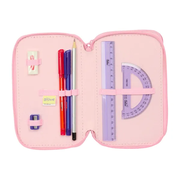 Penālis ar vietu trim zīmuļiem Lilo & Stitch Ice cream Rozā 12,5 x 19,5 x 5,5 cm 37 Daudzums