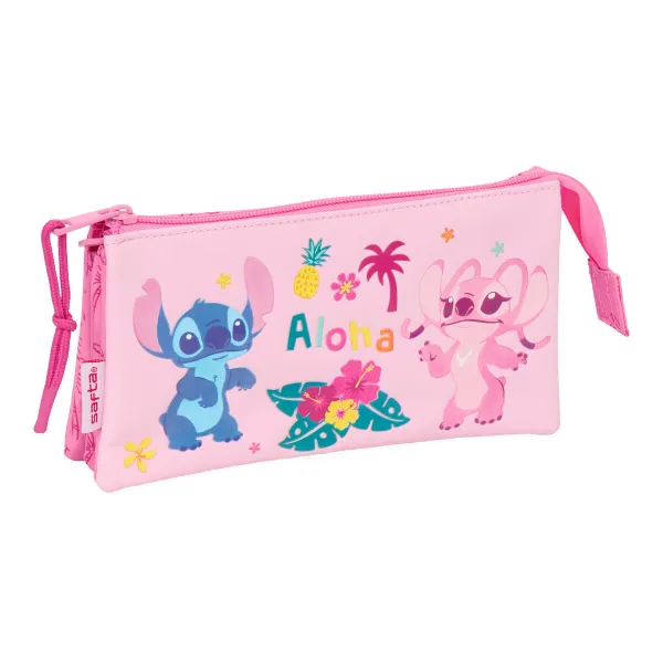 Ceļasoma Lilo & Stitch Chill Rozā Piparmētra 22 x 12 x 3 cm