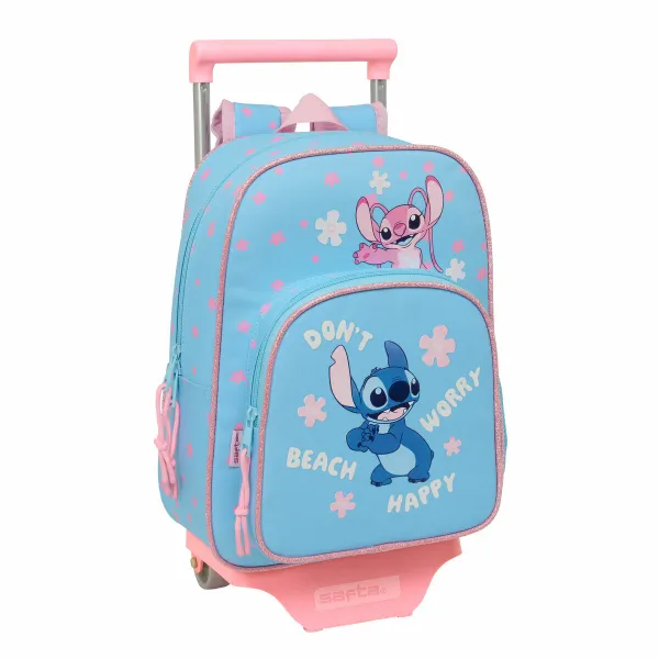 Mokyklinis krepšys Lilo & Stitch Happy Dangaus mėlynumo 26 x 11 x 67 cm 26 x 34 x 11 cm