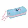 Тройной пенал Lilo & Stitch Happy Небесный синий 22 x 8,5 x 6 cm
