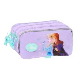 Тройной пенал Frozen Spirit Лиловый 21,5 x 10 x 8 cm