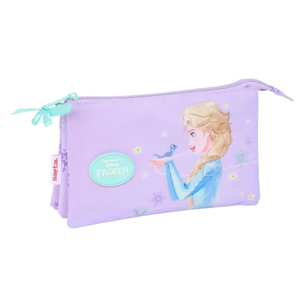 Тройной пенал Frozen Spirit Лиловый 22 x 12 x 3 cm
