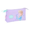 Тройной пенал Frozen Spirit Лиловый 22 x 12 x 3 cm