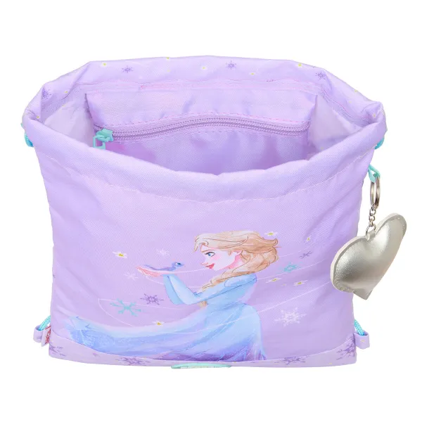 Backpack with Strings Frozen Spirit Lilac 26 x 34 x 1 cm