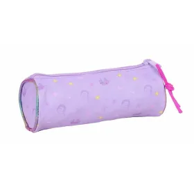 Цилиндрический школьный пенал Unicorn Academy Лиловый 20 x 7 x 7 cm