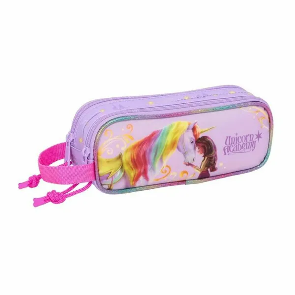 Double Carry-all Unicorn Academy Lilac 21 x 8 x 6 cm