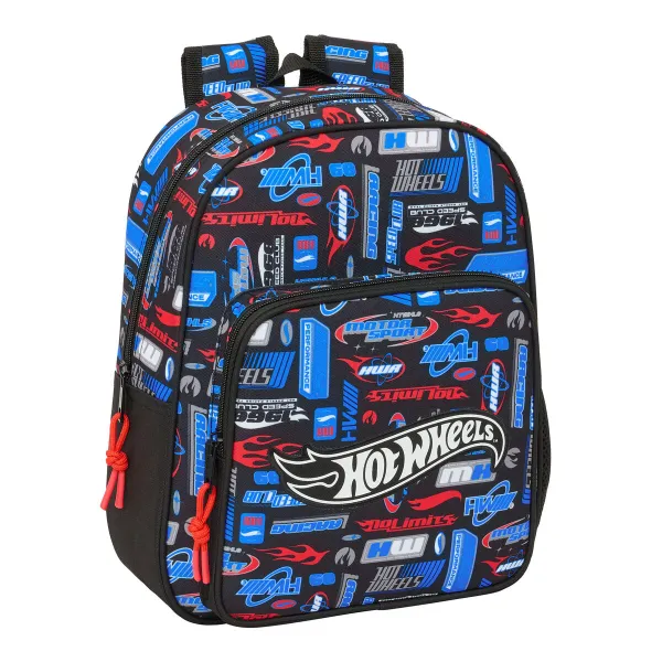 Mokyklinis krepšys Hot Wheels Spalvotas 27 x 33 x 10 cm