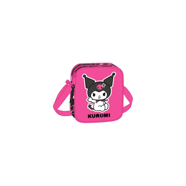 Olkalaukku Kuromi Musta Fuksia 16 x 18 x 4 cm