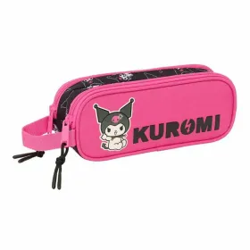 Kaksilokeroinen laukkku Kuromi Musta Fuksia 21 x 8 x 6 cm