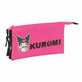 Kolmilokeroinen laukku Kuromi Musta Fuksia 22 x 12 x 3 cm