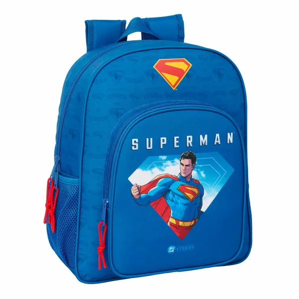 School Bag Superman Blue 32 x 38 x 12 cm