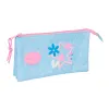 Trīsvietīgs futrālis BlackFit8 Smile Rozā Gaiši Zils 22 x 12 x 3 cm