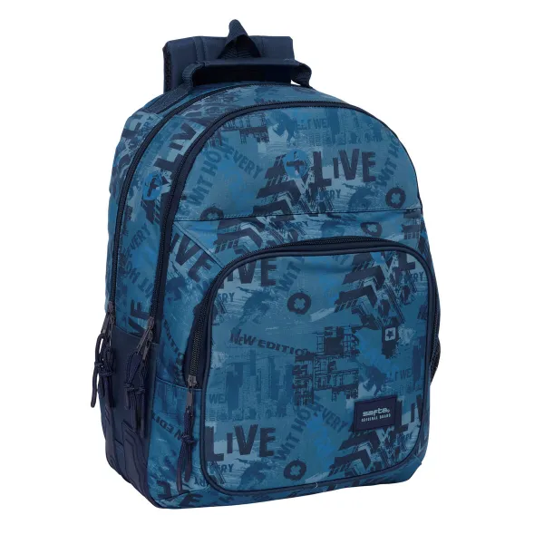 Школьный рюкзак Safta New edition Тёмно Синий 32 x 42 x 15 cm