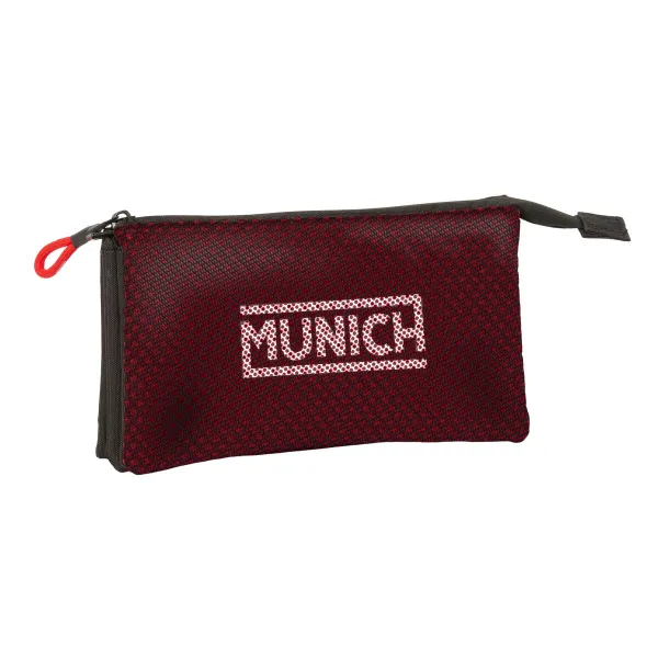 Kolmilokeroinen laukku Munich Vulcan Musta 22 x 12 x 3 cm
