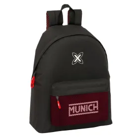 Mokyklinis krepšys Munich Vulcan Juoda 33 x 42 x 15 cm