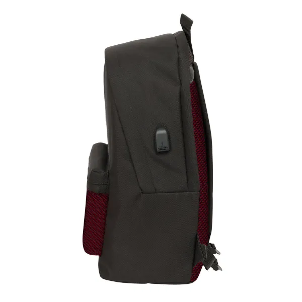Mokyklinis krepšys Munich +usb munich Juoda 31 x 44 x 18 cm