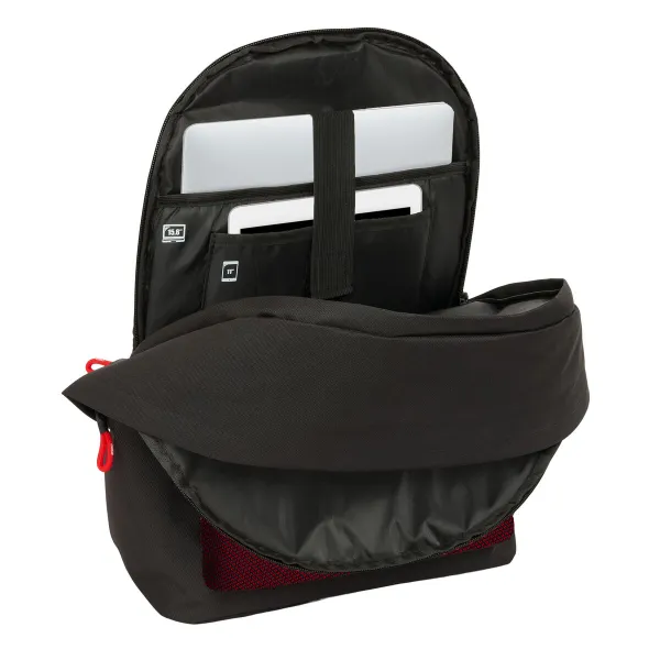 Mokyklinis krepšys Munich +usb munich Juoda 31 x 44 x 18 cm