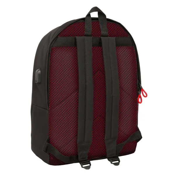 Mokyklinis krepšys Munich +usb munich Juoda 31 x 44 x 18 cm