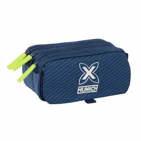 Kolmilokeroinen laukku Munich Blue indigo Sininen 21,5 x 10 x 8 cm