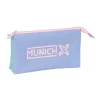 Trīsvietīgs futrālis Munich Mellow Zils Rozā Debesu zils 22 x 12 x 3 cm