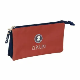 Kolmilokeroinen laukku El Pulpo   Punainen Laivastonsininen 22 x 12 x 3 cm