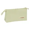 Kolmilokeroinen laukku El Ganso Beige Beige 22 x 12 x 3 cm