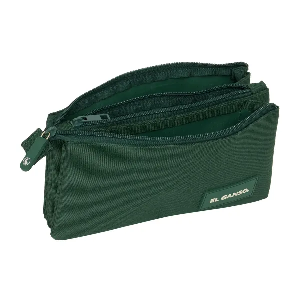 Kolmilokeroinen laukku El Ganso Green Vihreä 22 x 12 x 3 cm