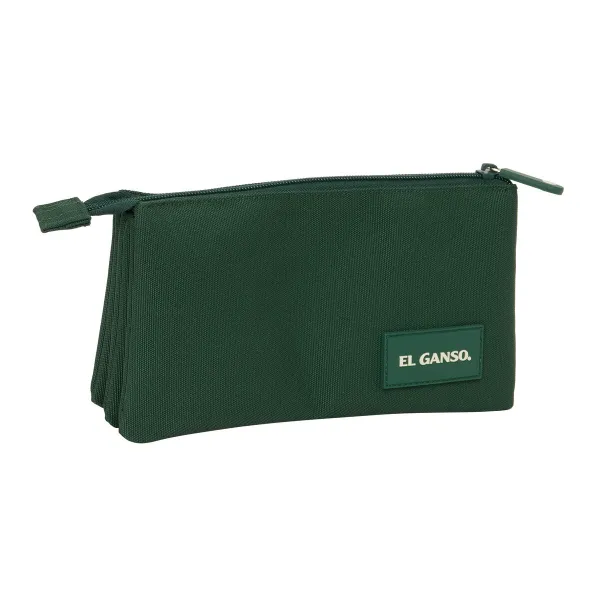 Kolmilokeroinen laukku El Ganso Green Vihreä 22 x 12 x 3 cm