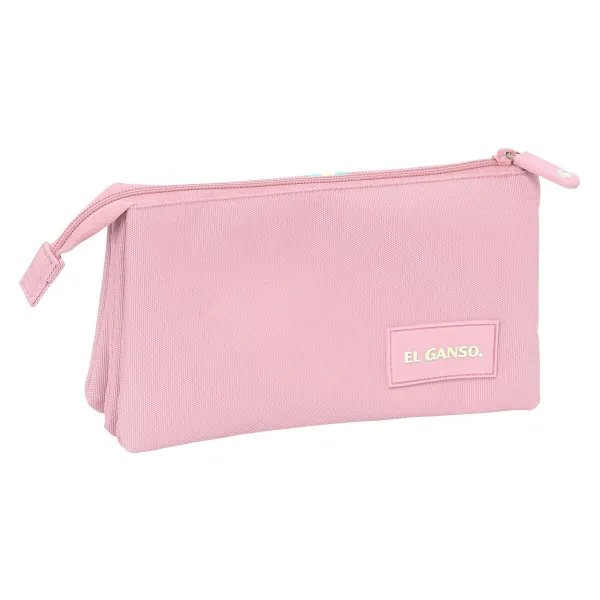 Kolmilokeroinen laukku El Ganso Pink Pinkki 22 x 12 x 3 cm