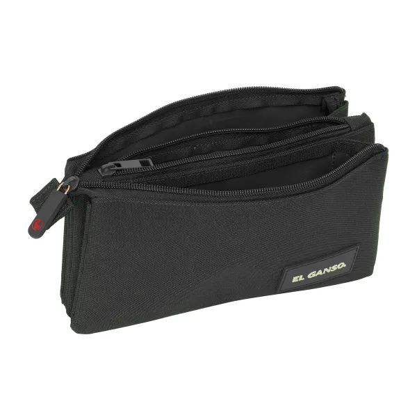 Kolmilokeroinen laukku El Ganso Black Musta 22 x 12 x 3 cm