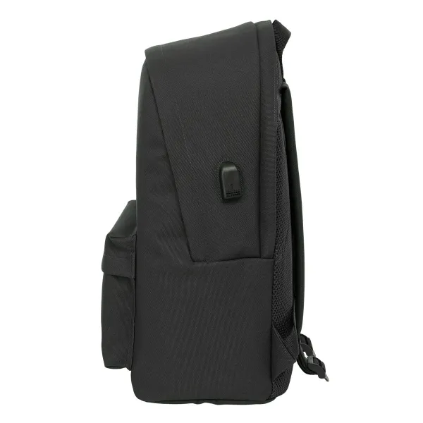 Skolas soma El Ganso +usb el ganso basics Melns 31 x 44 x 18 cm