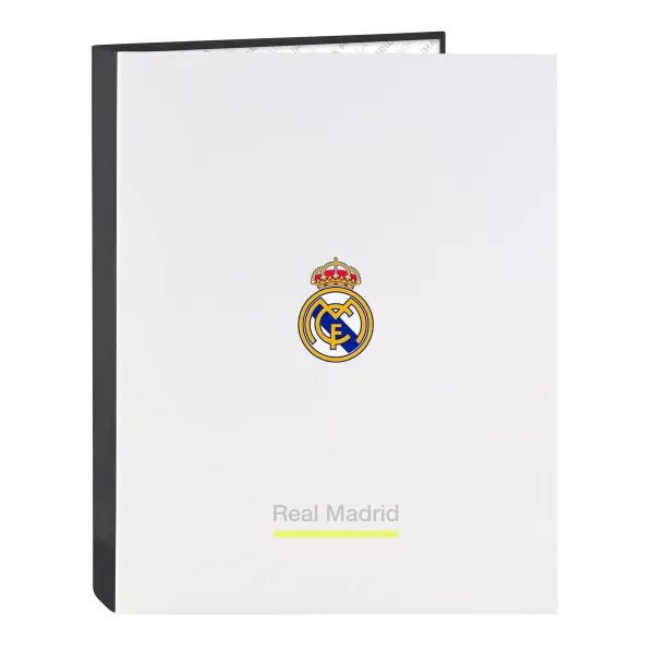 Žiedinis segtuvas Real Madrid C.F. Balta A4 26.5 x 33 x 4 cm