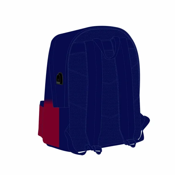 School Bag F.C. Barcelona Blue Maroon 31 x 44 x 18 cm