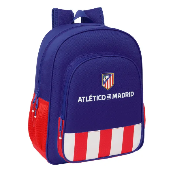 Mokyklinis krepšys Atlético Madrid Mėlyna Balta Raudona 32 x 38 x 12 cm