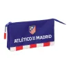 Trīsvietīgs futrālis Atlético Madrid Zils Balts Sarkans 22 x 12 x 3 cm