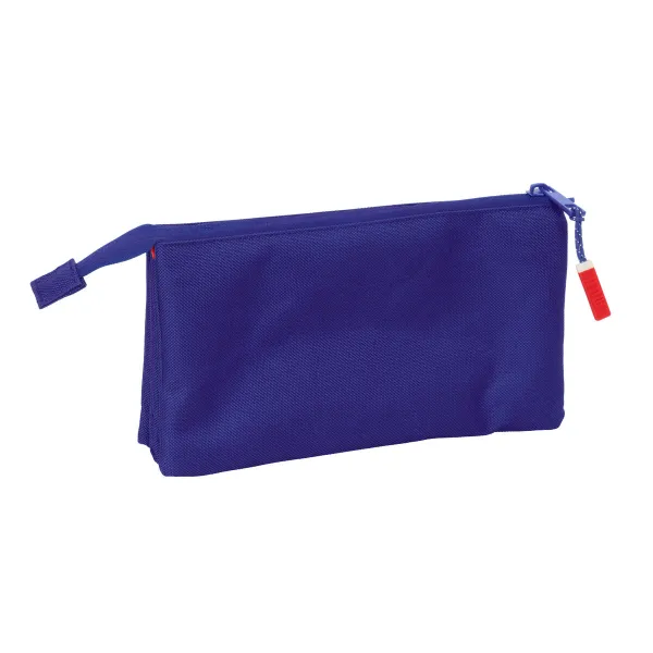Trīsvietīgs futrālis Atlético Madrid Zils Balts Sarkans 22 x 12 x 3 cm