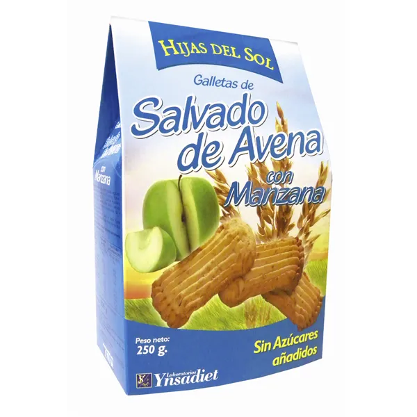 Ynsadiet Galletas Salvado Avena Con Manzana