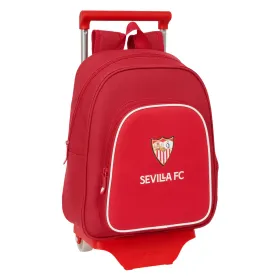 Reppu pyörillä Sevilla Fútbol Club Punainen 28 x 34 x 10 cm