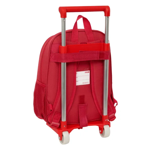 School Rucksack with Wheels Sevilla Fútbol Club Red 28 x 34 x 10 cm