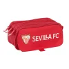 Trīsvietīgs futrālis Sevilla Fútbol Club Sarkans 21,5 x 10 x 8 cm