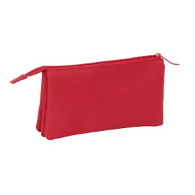 Trīsvietīgs futrālis Sevilla Fútbol Club Sarkans 22 x 12 x 3 cm