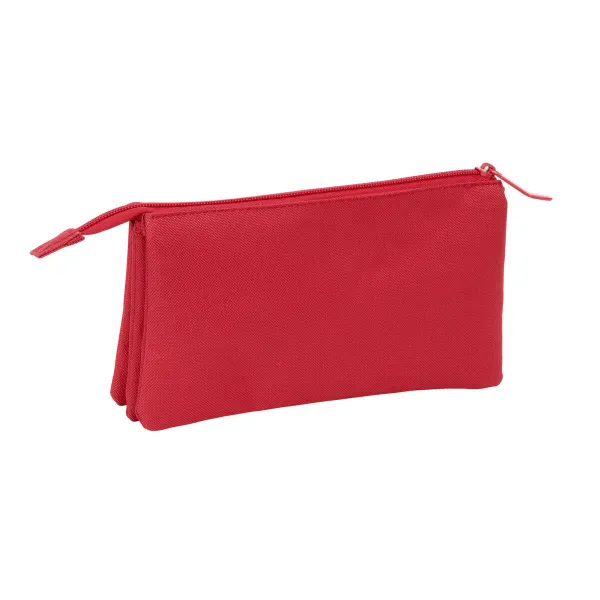 Trīsvietīgs futrālis Sevilla Fútbol Club Sarkans 22 x 12 x 3 cm