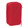 Triple Pencil Case Sevilla Fútbol Club Red 12,5 x 19,5 x 5,5 cm 37 Pieces