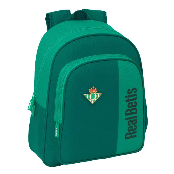 Mokyklinis krepšys Real Betis Balompié Akvamarinas 28 x 34 x 10 cm