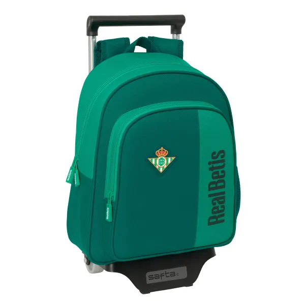 Reppu pyörillä Real Betis Balompié Vihreä 28 x 34 x 10 cm