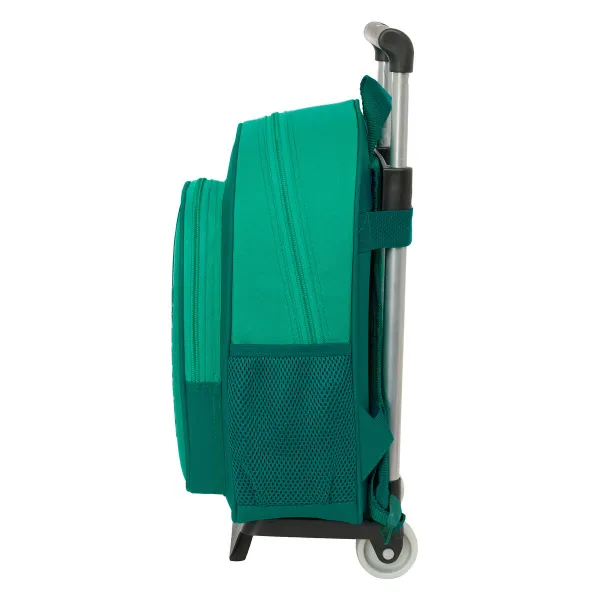 School Rucksack with Wheels Real Betis Balompié Green 28 x 34 x 10 cm