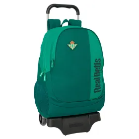 Mokyklinė kuprinė su ratukais Real Betis Balompié Žalia 30 x 43 x 14 cm