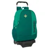 Skolas mugursoma ar riteņiem Real Betis Balompié Zaļš 30 x 43 x 14 cm