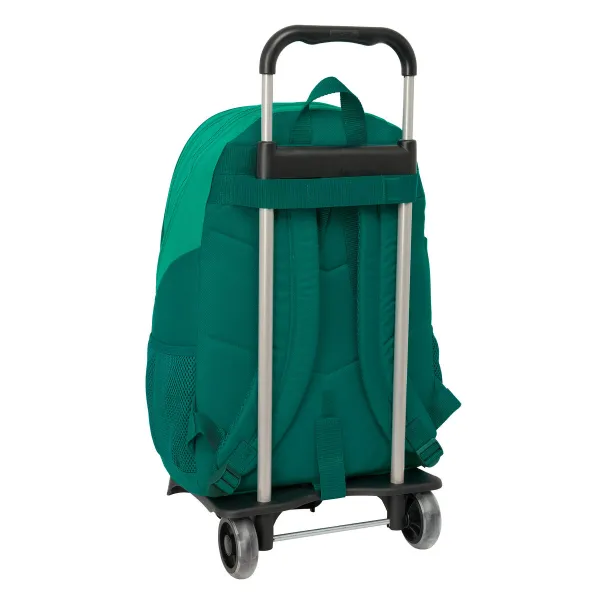 School Rucksack with Wheels Real Betis Balompié Green 30 x 43 x 14 cm