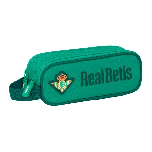 Двойной пенал Real Betis Balompié Зеленый 21 x 8 x 6 cm